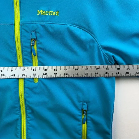 Marmot Womens Tempo Active‎ Jacket Blue Sea Waterproof Adventure Sz Medium EUC - Picture 16 of 16